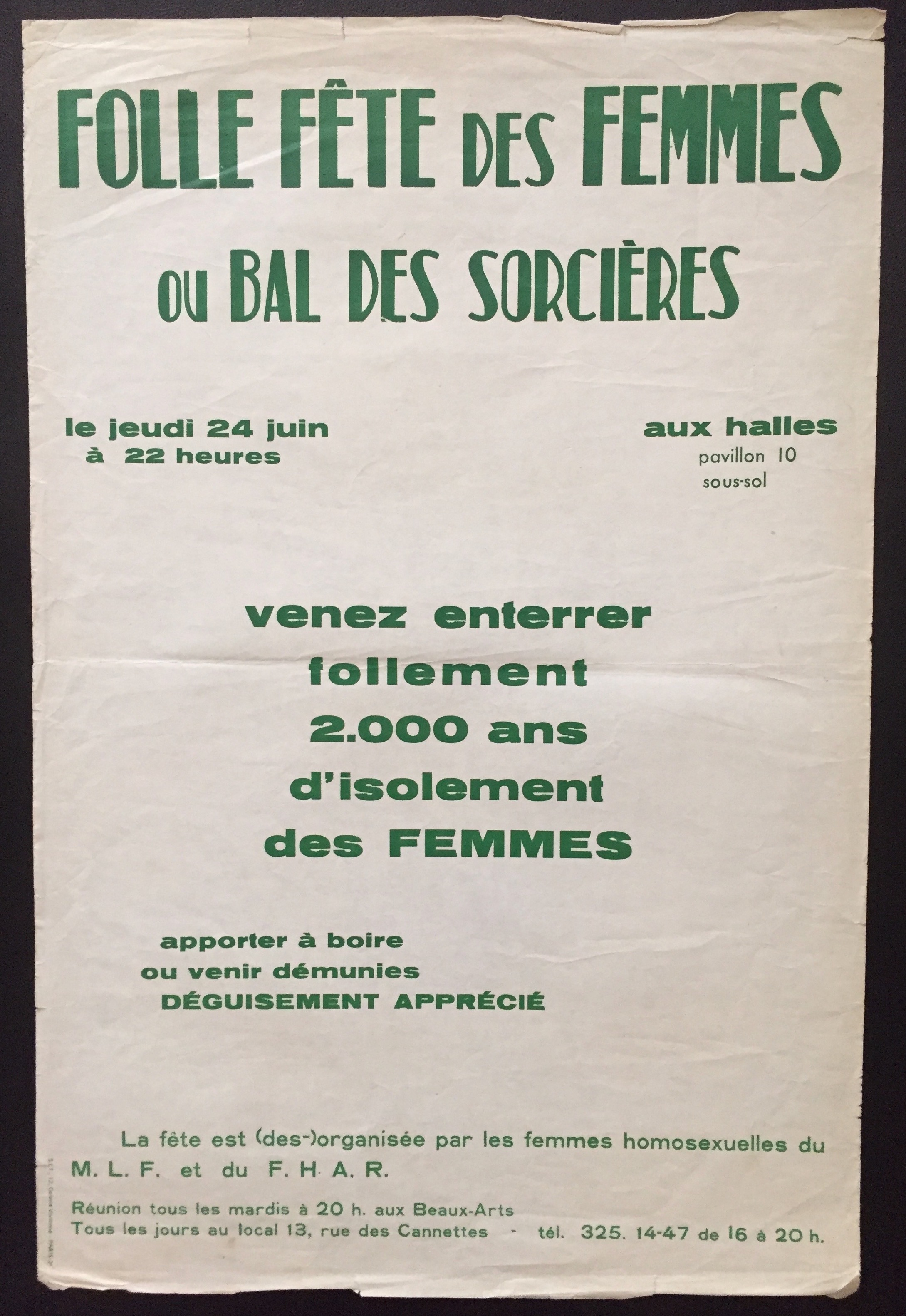 poster for a lesbian ball that never happened